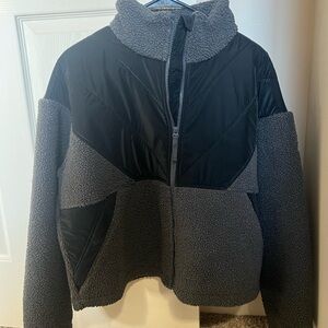 Columbia Black and Gray Teddy Jacket